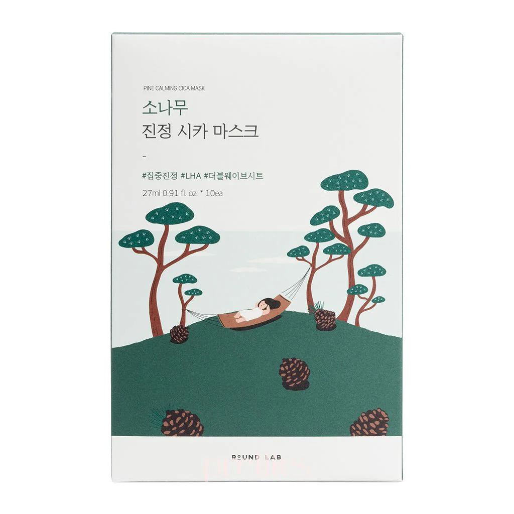 ROUND LAB Pine Cica Calming Mask Set 27ml (10pcs) - Image 4
