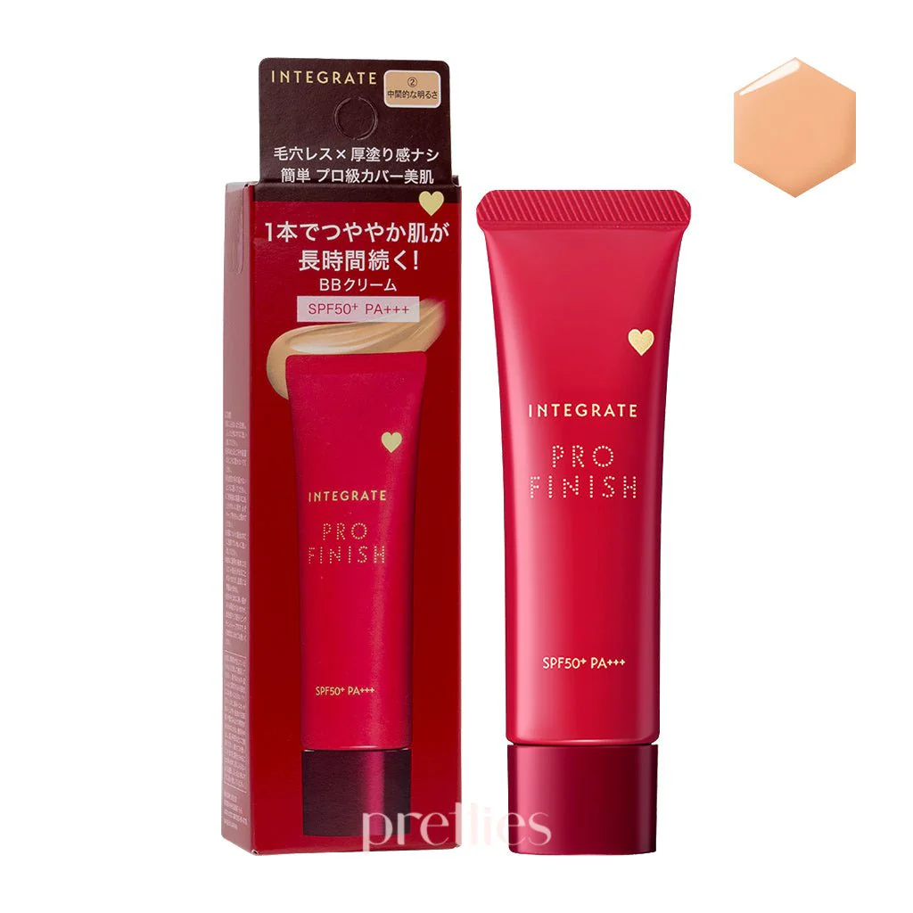Shiseido INTEGRATE Pro Finish BB Cream SPF50+ PA+++ (#2 Natural Beige) 30g