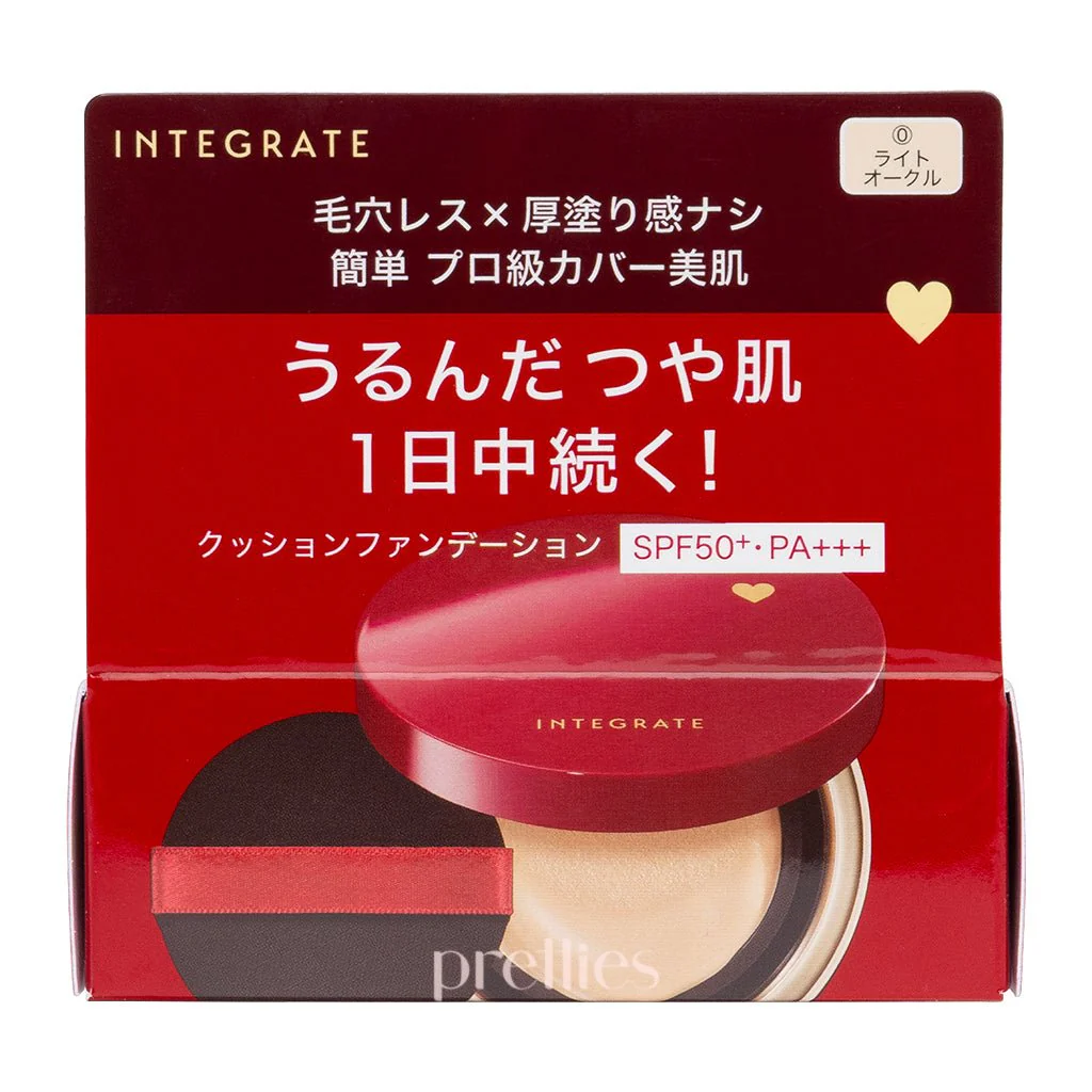 Shiseido INTEGRATE Pro Finish Cushion Foundation SPF50+ PA+++  (#0 Light Ochre) 12g - Image 2