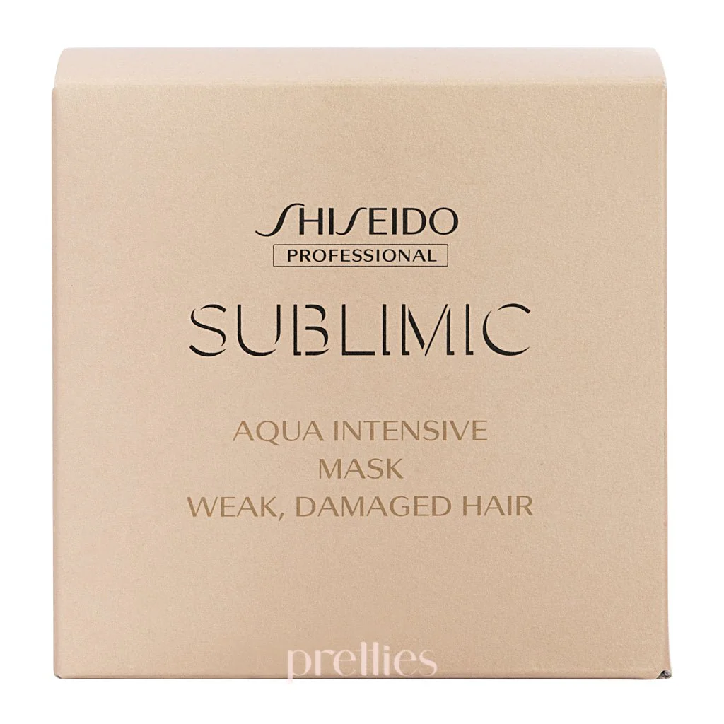 Shiseido SUBLIMIC Aqua Intensive Mask (Weak Damaged Hair - Golden) 200g - Image 2