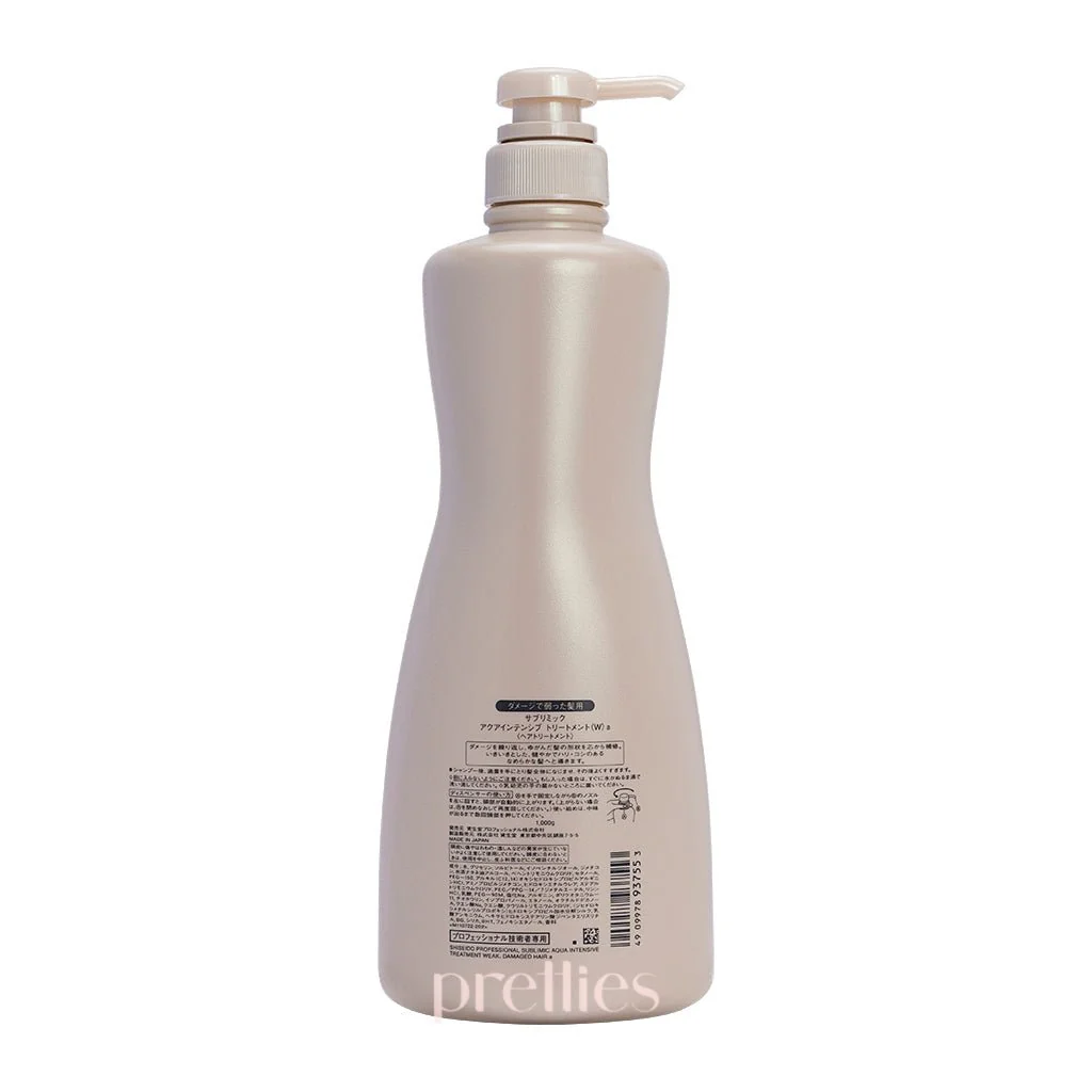 Shiseido SUBLIMIC Aqua Intensive Treatment (Weak Damaged Hair - Golden) 1000g - Image 2