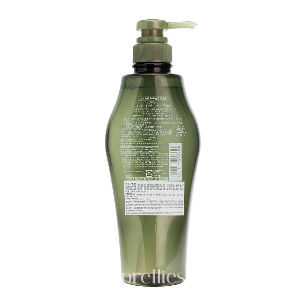 Shiseido SUBLIMIC Fuente Forte Shampoo (Dandruff Scalp - Green) 500ml - Image 2