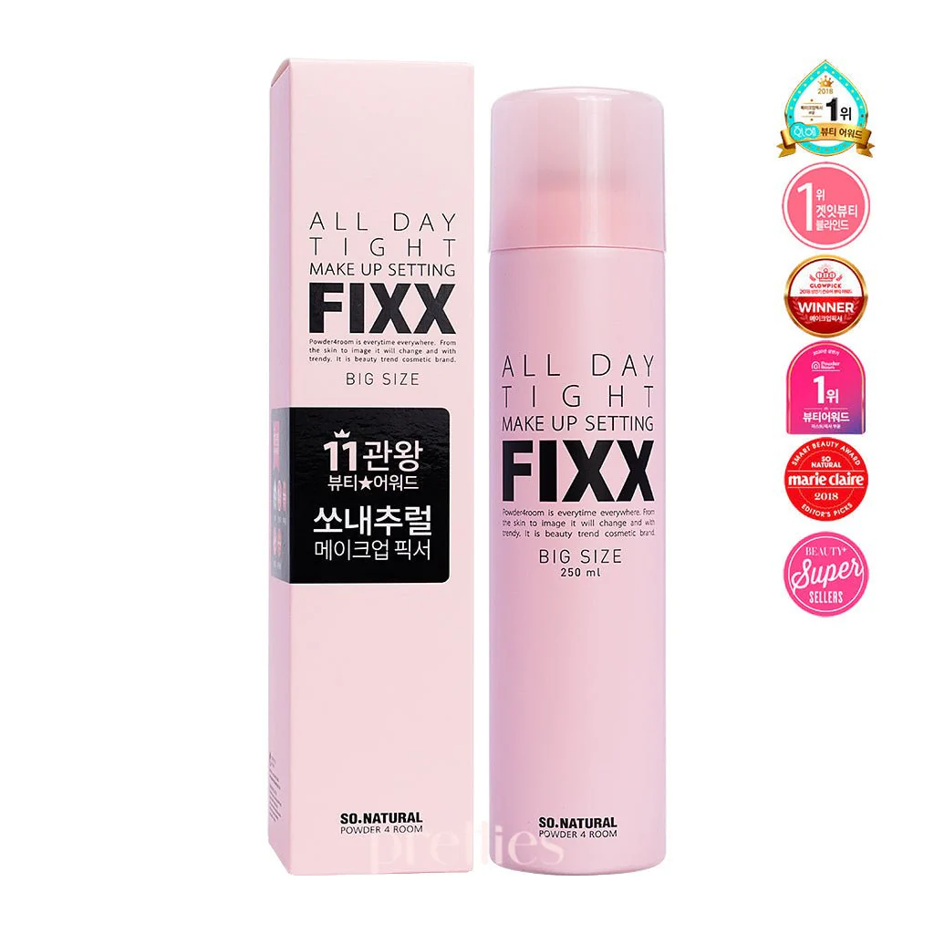 So Natural FIXX All Day Tight Make Up Setting Fixer 250ml