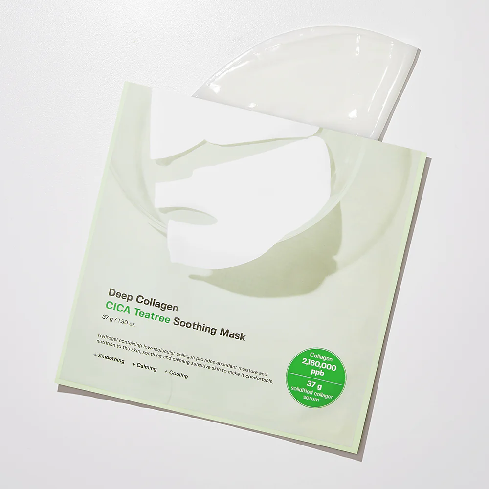 Sungboon Editor Deep Collagen Cica Teatree Soothing Mask (37g x4pcs/ box) - Image 2