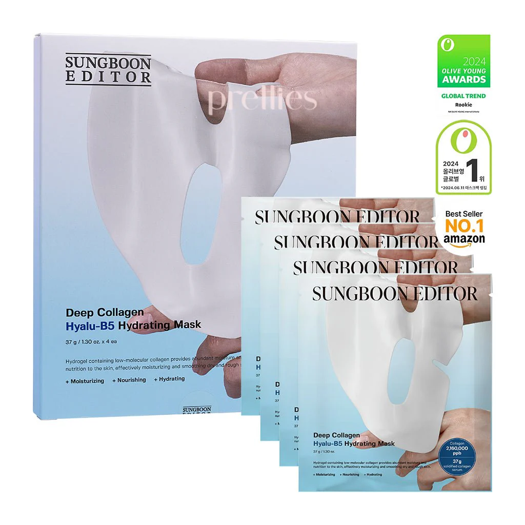 Sungboon Editor Deep Collagen Hyalu-B5 Hydrating Mask (37g x4pcs/ box)