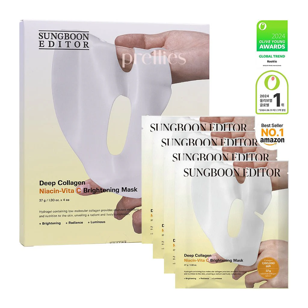 Sungboon Editor Deep Collagen Niacin Vita C Brightening Mask (37g x4pcs/ box)