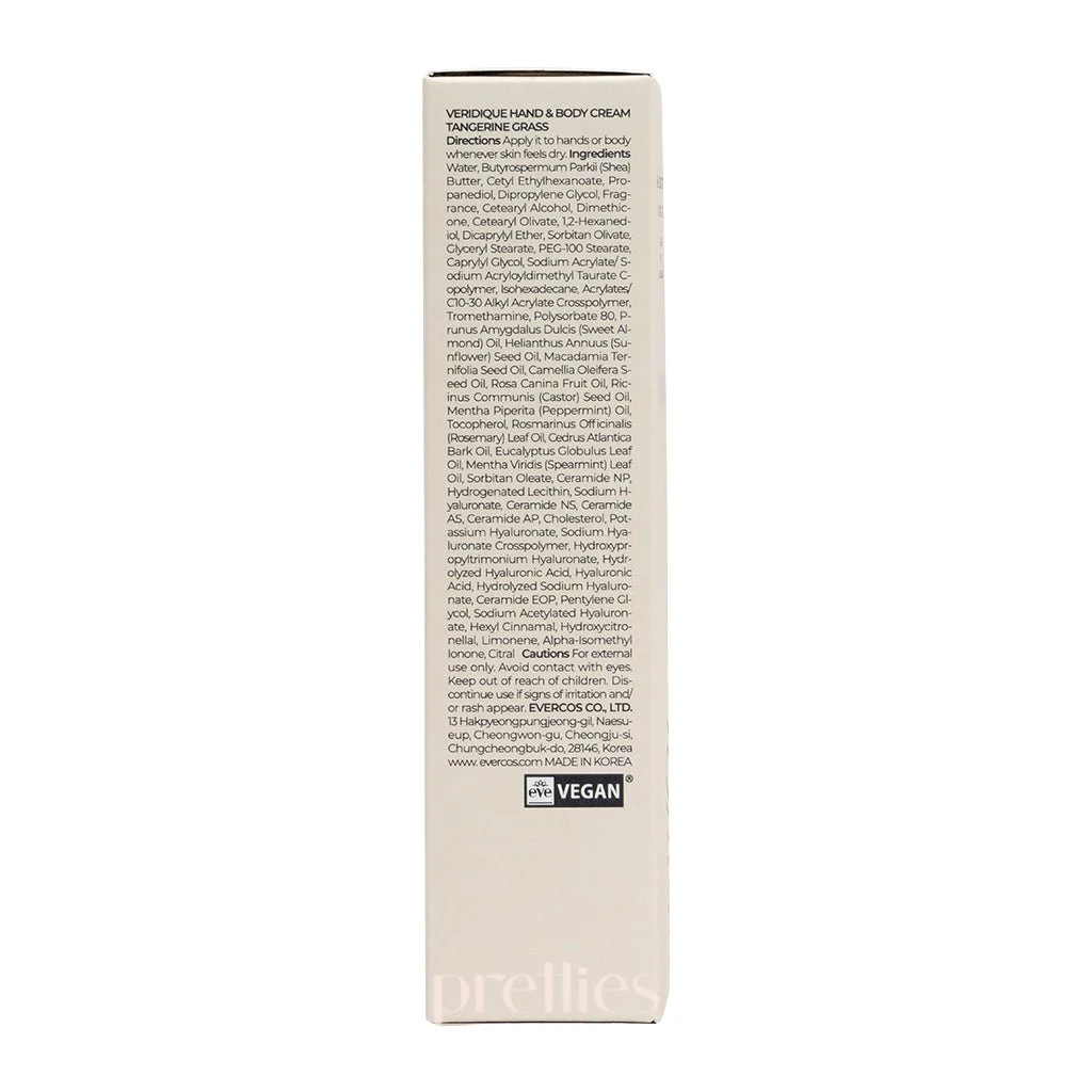 Veridique Perfumed Hand & Body Cream (Tangerine Grass) 50ml - Image 6