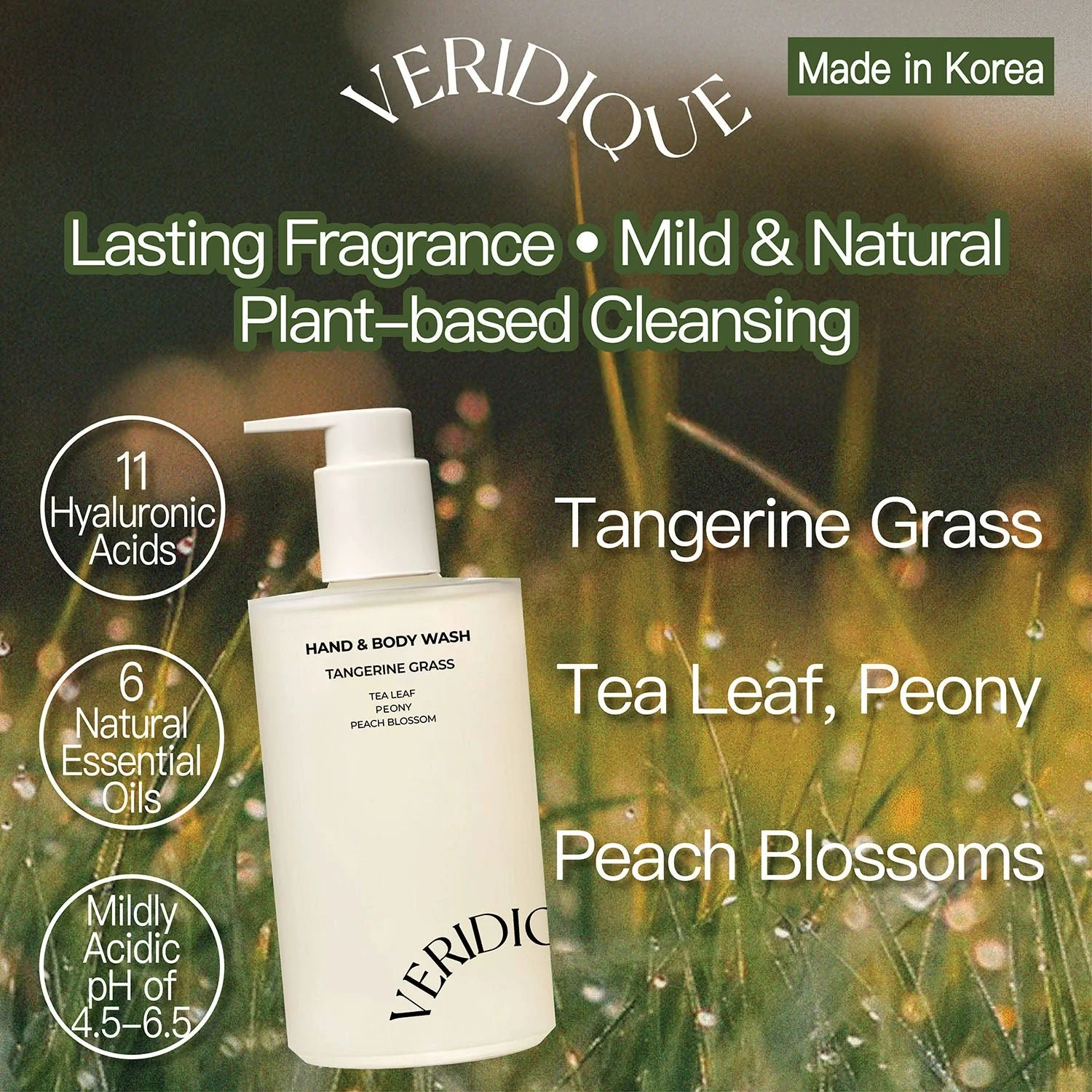 Veridique Perfumed Hand & Body Wash (Tangerine Grass) 300ml - Image 2