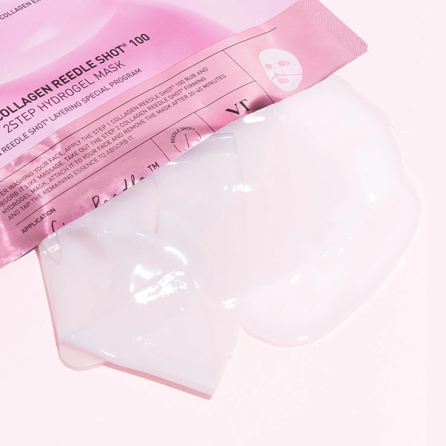 VT Collagen Reedle Shot 100 2Step Hydrogel Mask 4pcs - Image 2