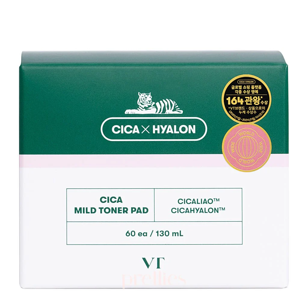 VT Cica Mild Toner Pad 60pcs/130g - Image 4